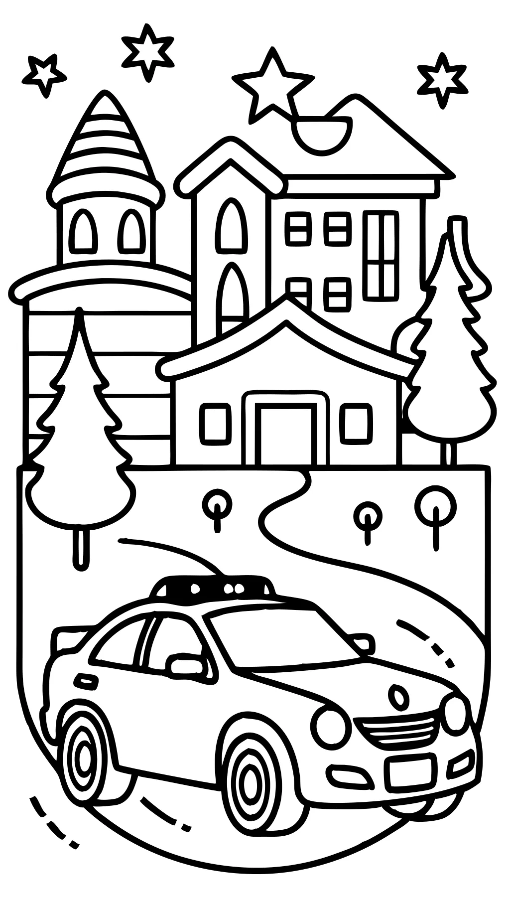 coloriage imprimable voiture de police